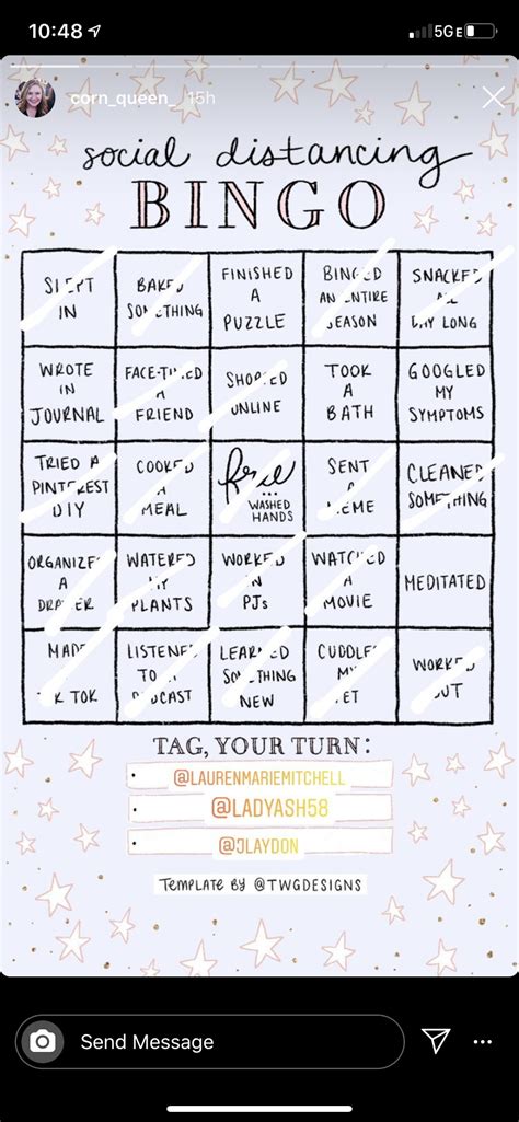Instagram Bingo Template Maker .